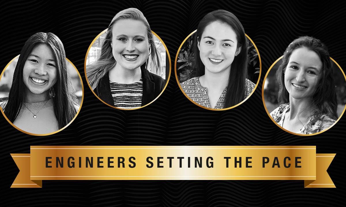Eleanor Turaski, Morgan Knowlton, Hannah Huang, and Madeline Loui. "Engineers Setting the Pace"
